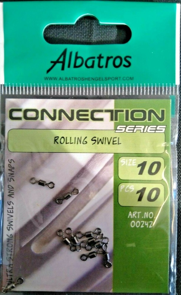 10pcs Rolling Swivel Size 10