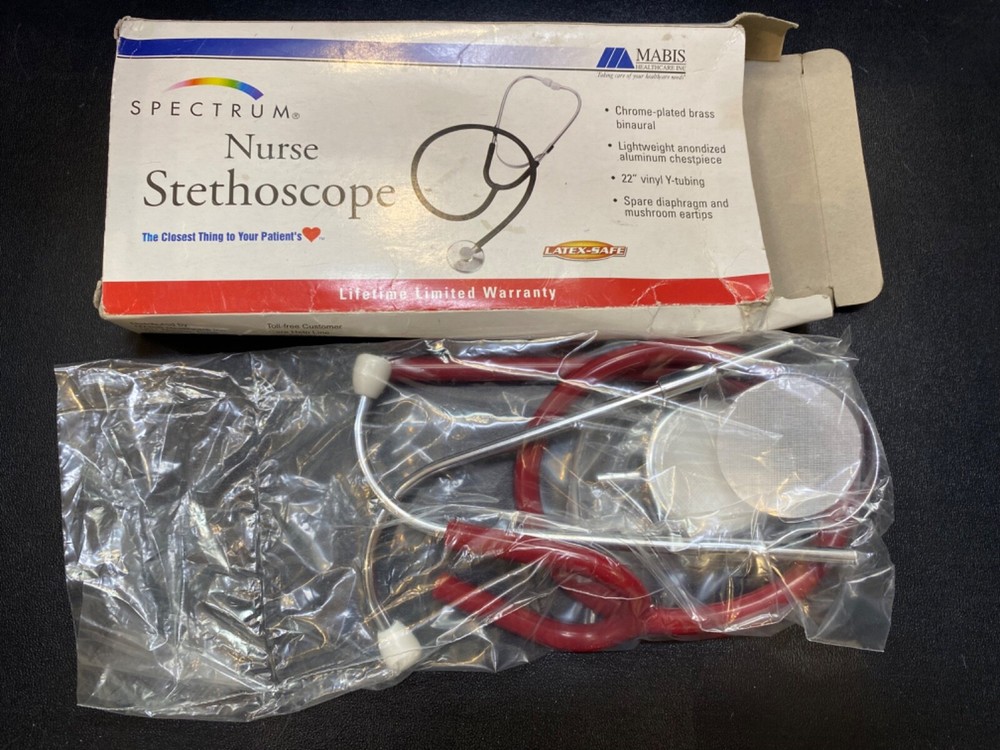 Mabis Spectrum Nurse Stethoscope Model Red