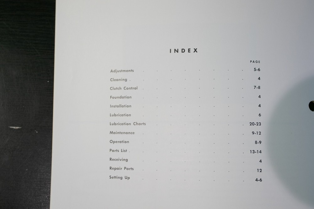 Niagara AA & H Press Operators & Parts Manual