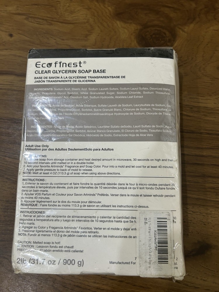Ecofinest Clear Glycerin Soap Base 2lb