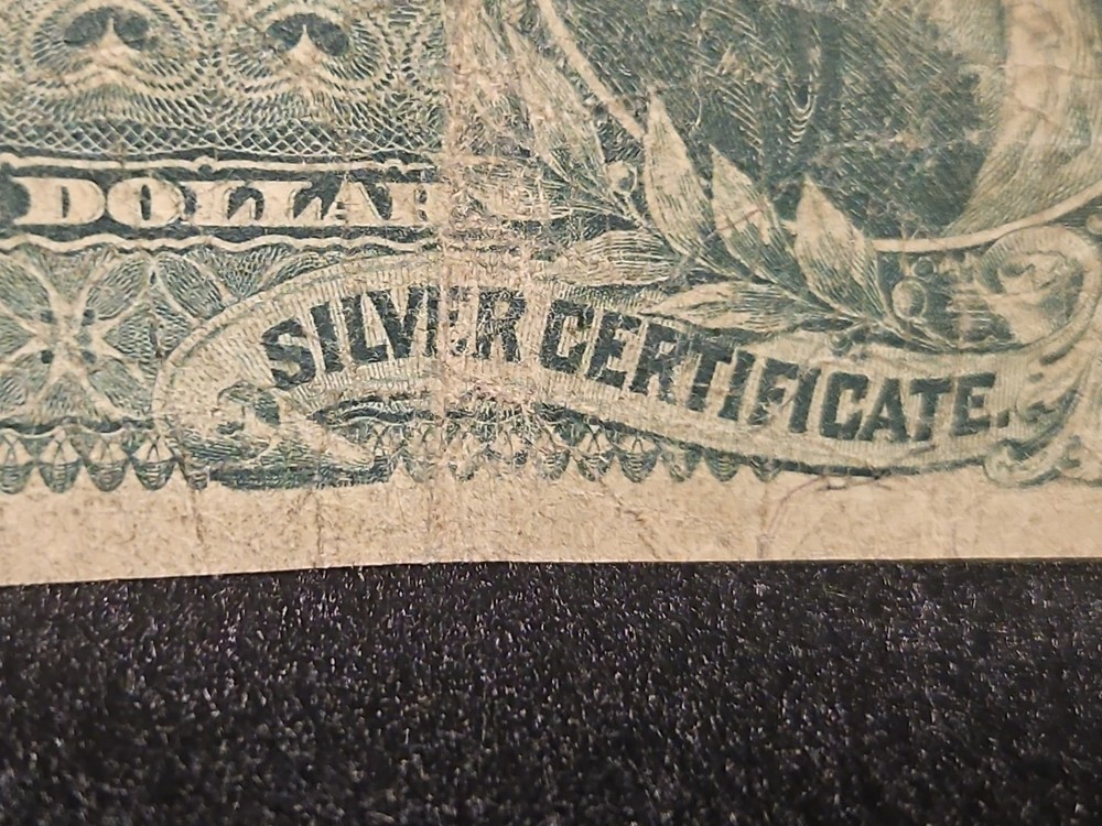 FR 224 1896 $1 ONE DOLLAR “EDUCATIONAL” SILVER CERTIFICATE NOTE VERY GOOD