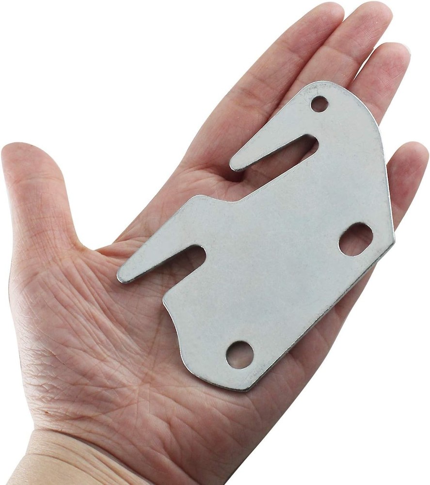 4 Pack Bed Frame Hooks, Wooden Bed Rail Hook Plates with Pin Brackets for Hea...