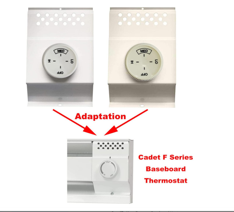 5PCS Baseboard Heater Thermostat Temperature Control Dial Knob Replacement, Base