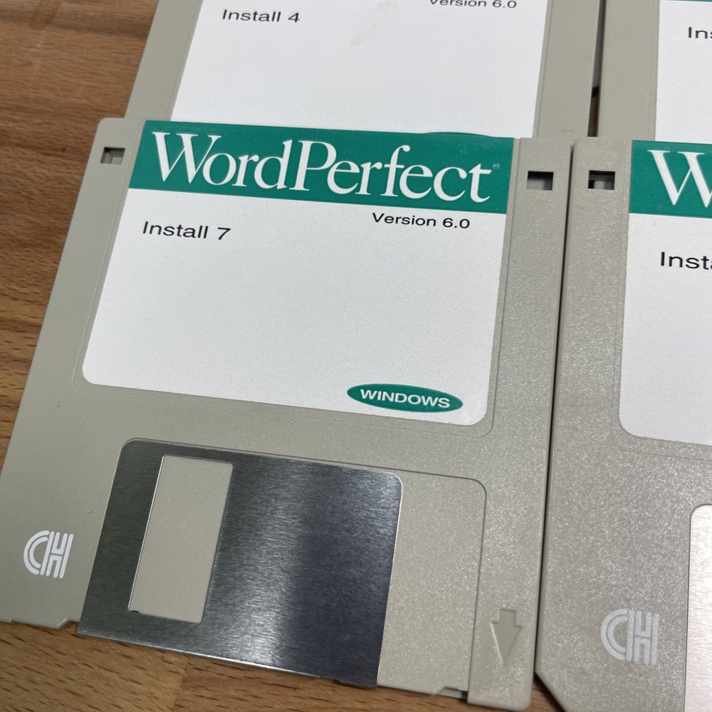 wordperfect 6.0 Floppy Disks