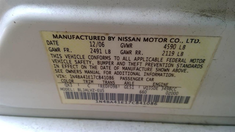 Driver Left Front Spindle/Knuckle Fits 04-08 MAXIMA 275237