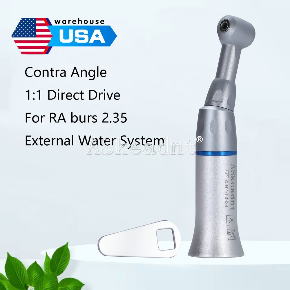 NSK Style Dental Slow Low Speed Handpiece Contra Angle Push Button Type dt