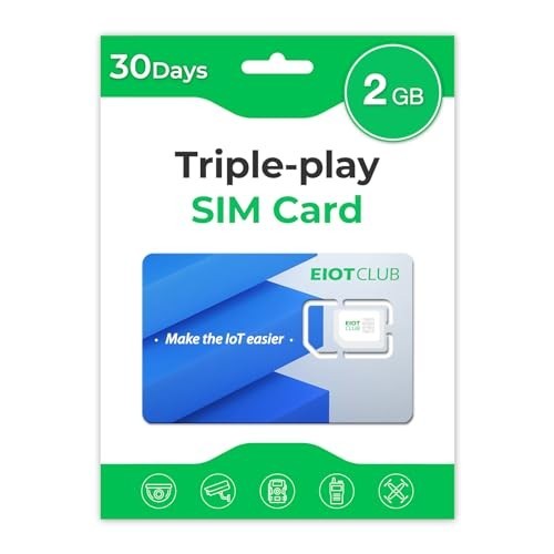 Data SIM Card for 5G/4G LTE - USA Coverage, No Contract, Ideal for Security & Tr
