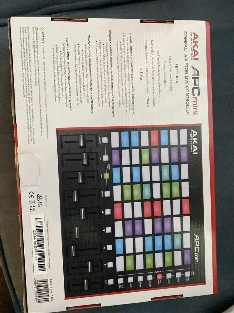 AKAI Professional APC Mini Ableton Live Lite USB MIDI Controller