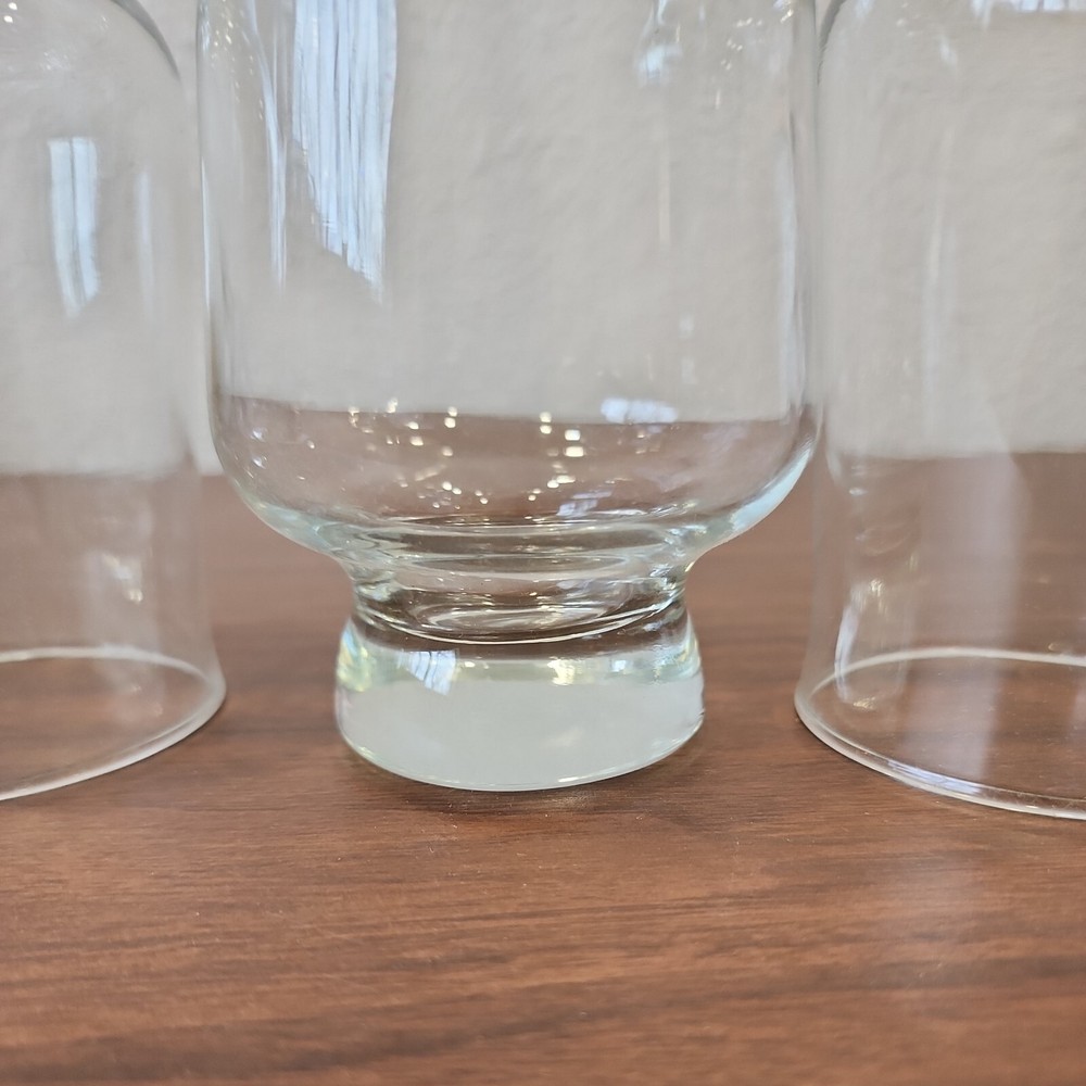 Aurora by Tuscany Crystal Solid Base drinkware Stackable 16 oz Glasses MCM