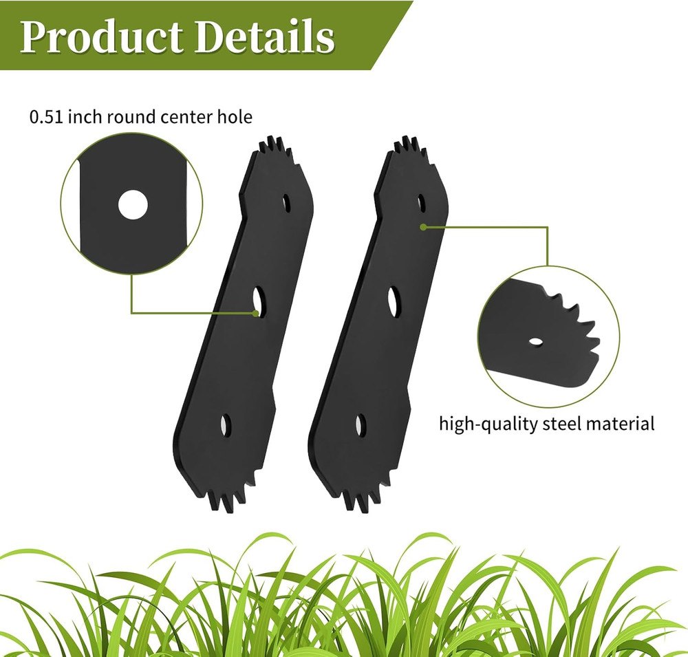 EB-007 7-1/2" Edge Hog Heavy-Duty Edger Replacement Blade Compatibles with Black
