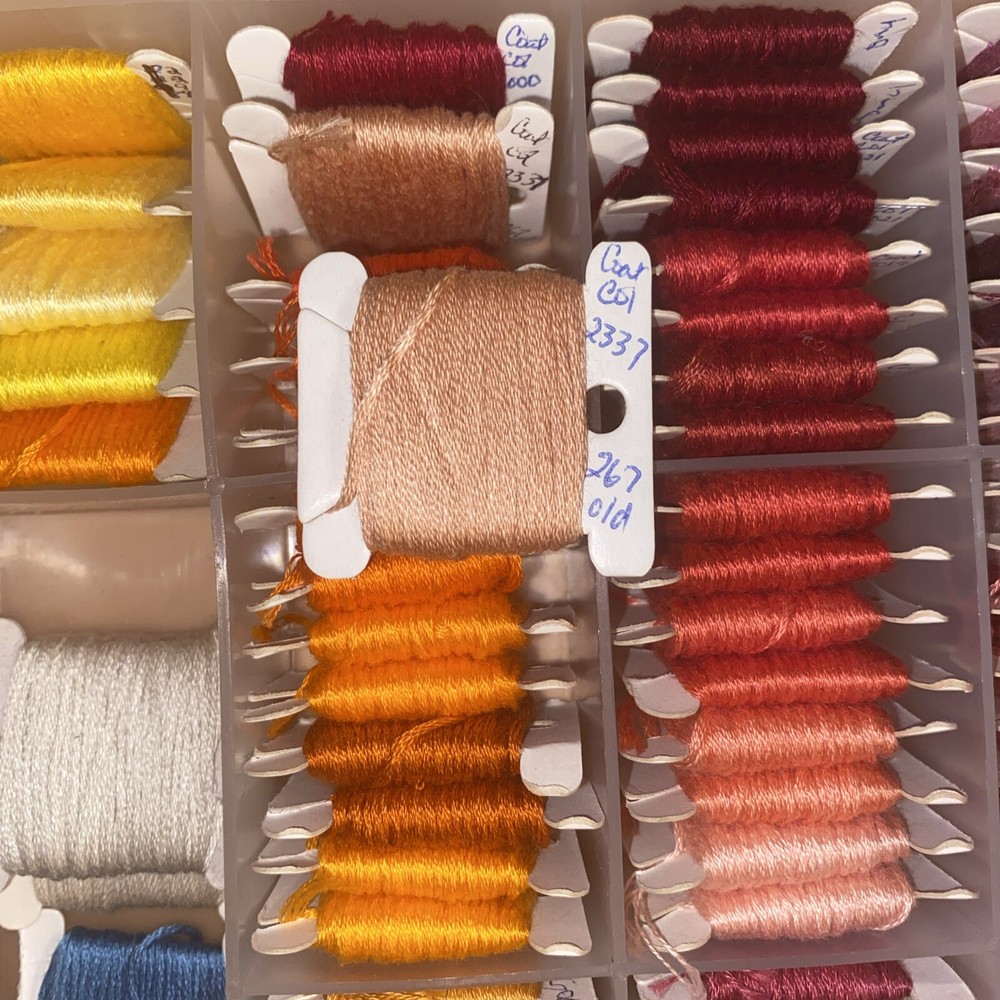 Embroidery Floss Lot. Numbered Organised Case. 100+