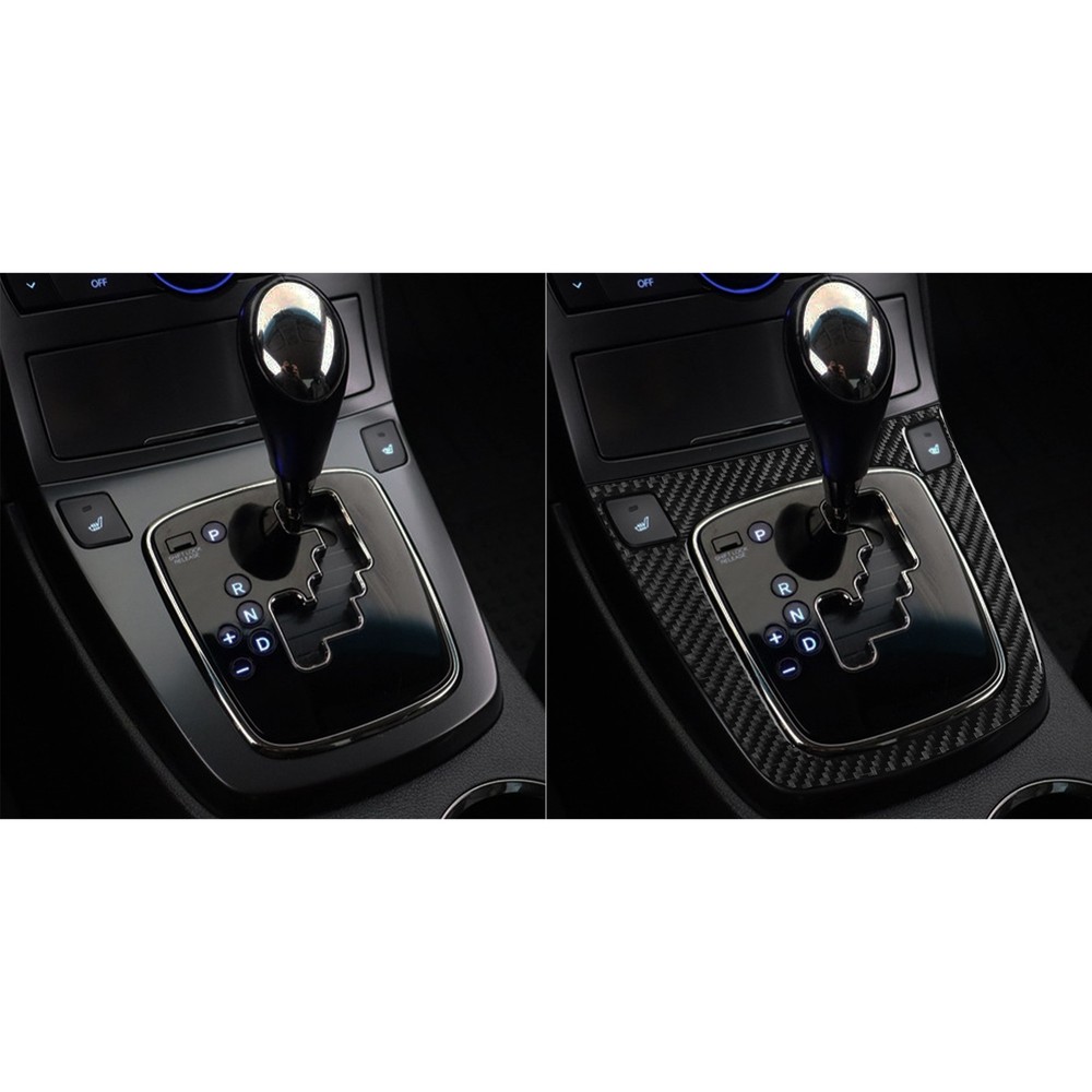 Real Carbon Fiber Console Gear Shift Panel Frame For Hyundai Genesis Coupe 10-12