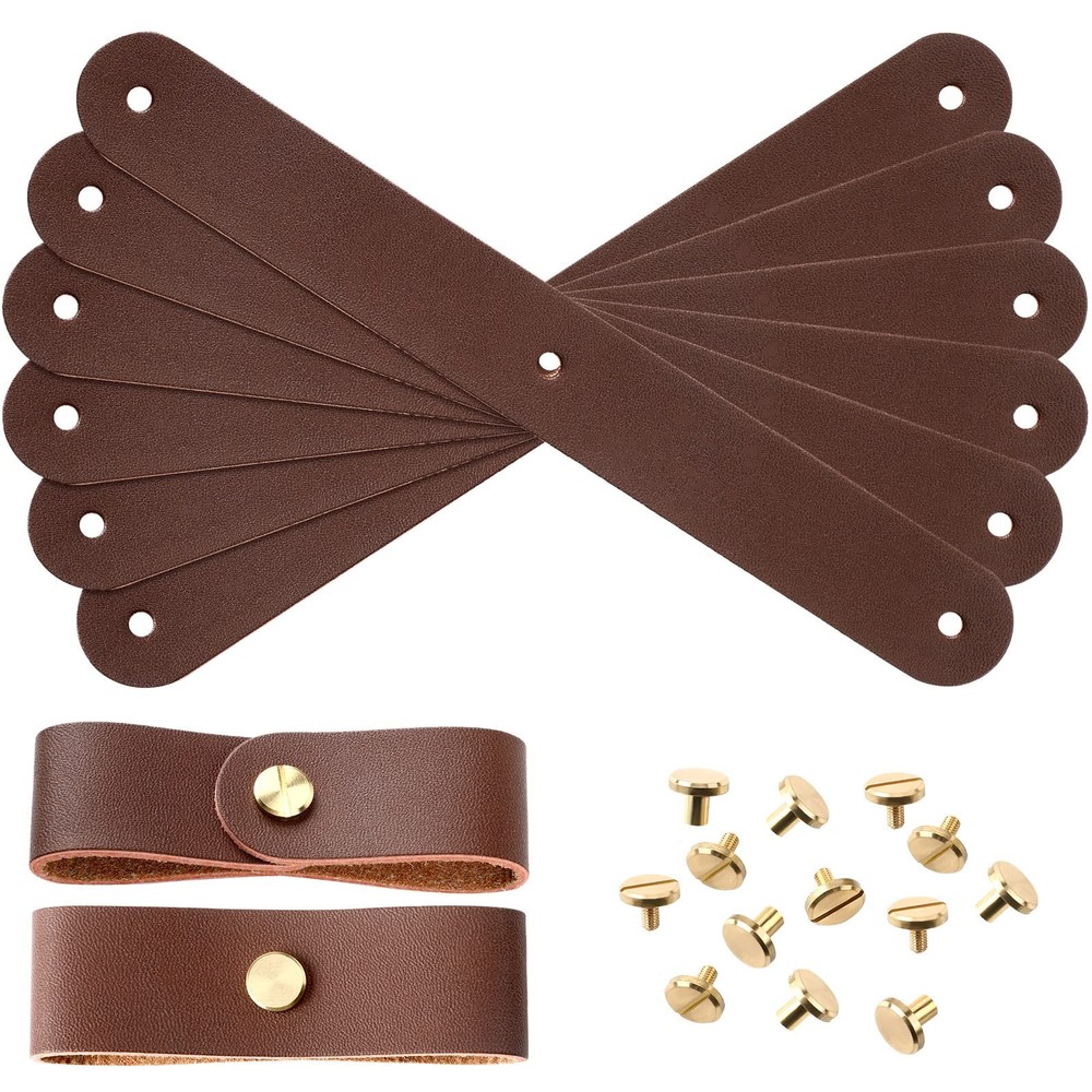 Chunful 6 Pcs Halter Breakaway Replacement Strap Brown