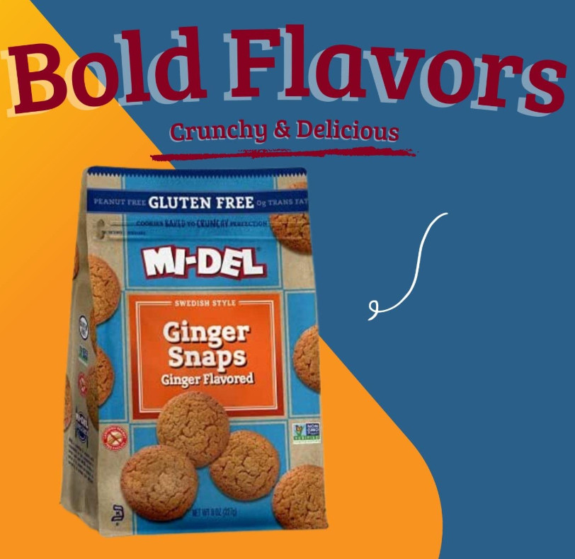 Mi-Del Ginger Snaps Gluten Free 8 oz