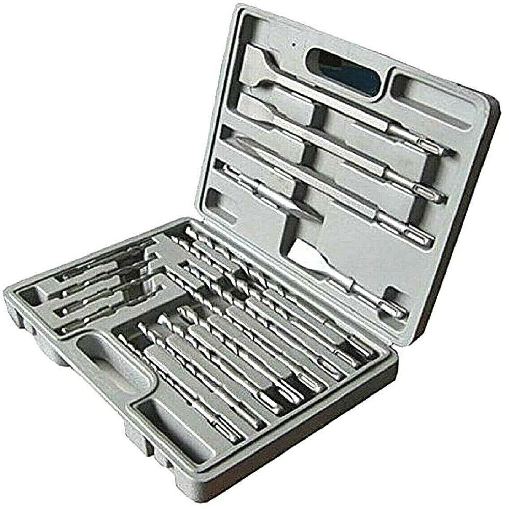 17pc Drill Bits & Chisel SDS Plus Rotary Hammer BIt Set Fits Bosch & Hilti H-D