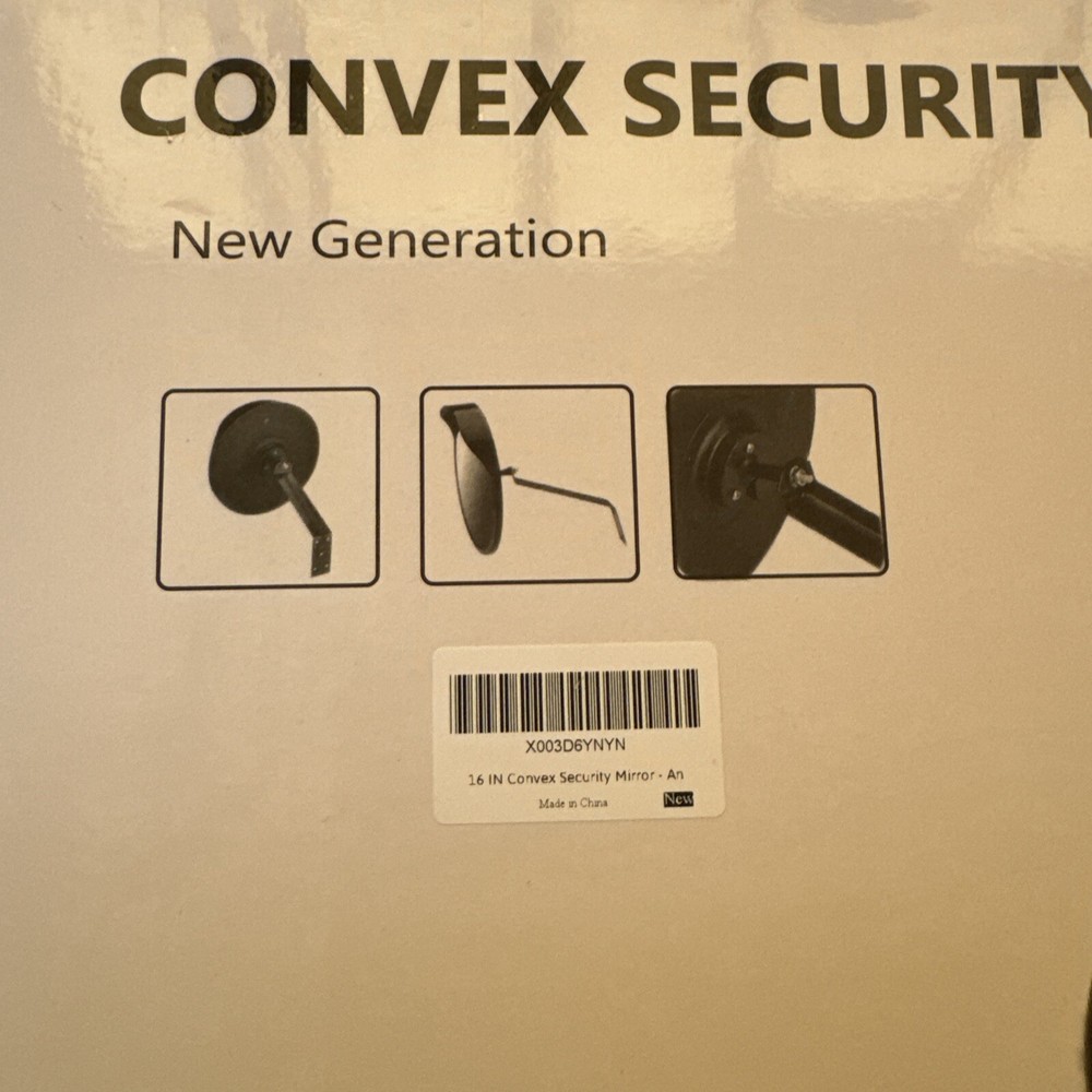 16 Inch Convex Security Mirror - Acrylic Safety Mirror - ...