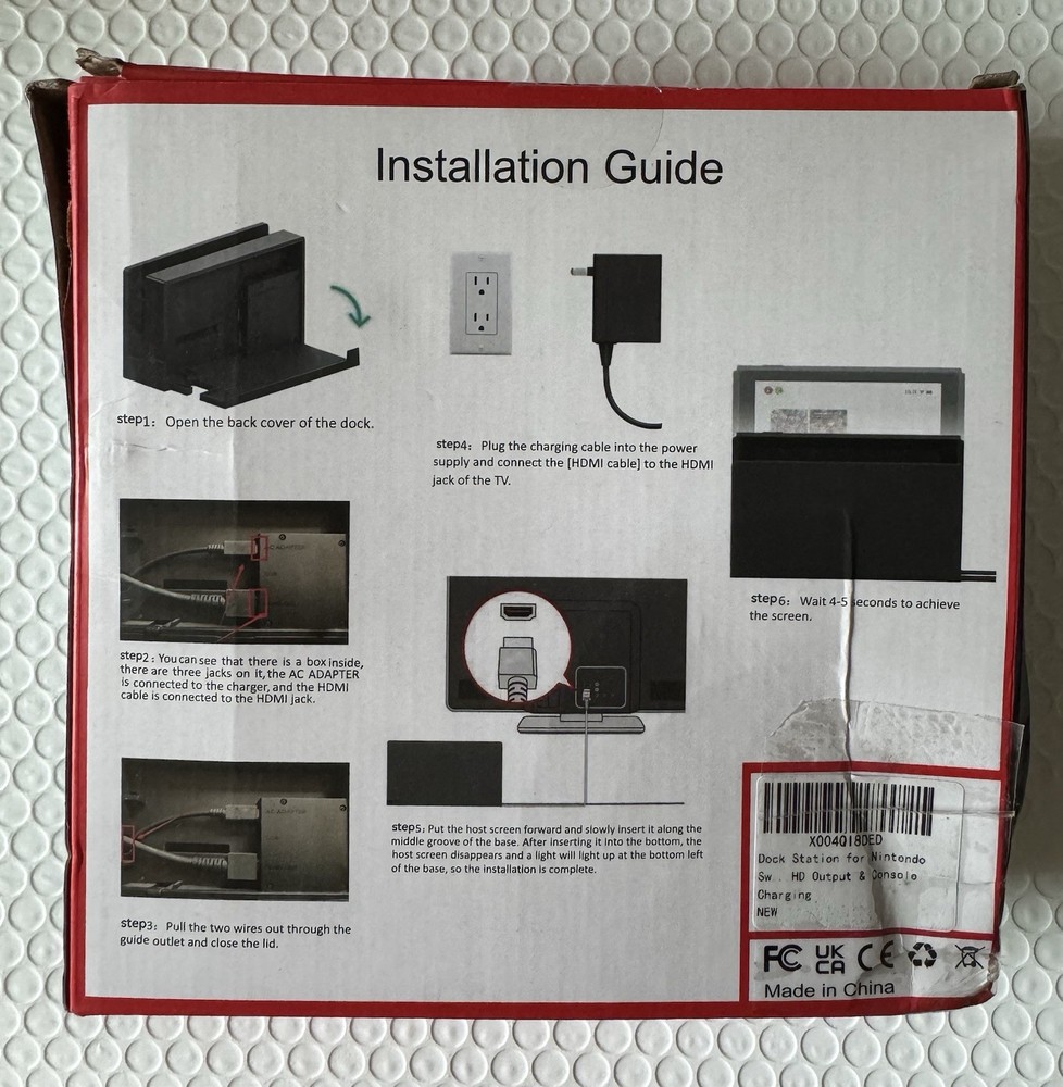 Hoarhule Switch TV Dock Set Nintendo Switch Docking Station Replacement