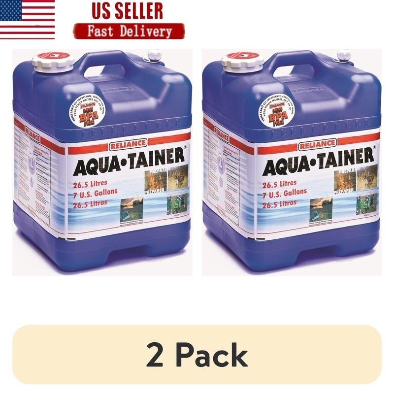 7 Gallon BPA-Free Stackable Water Container W/ Ergonomic Handle & Vent Cap New