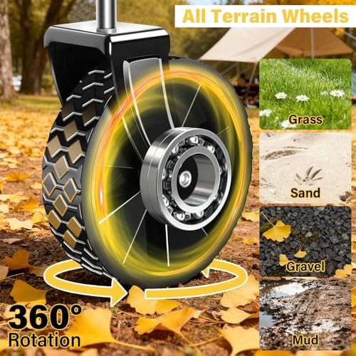 Foldable Collapsible Wagons Carts with Wheels — Folding Utility Wagon Graphite