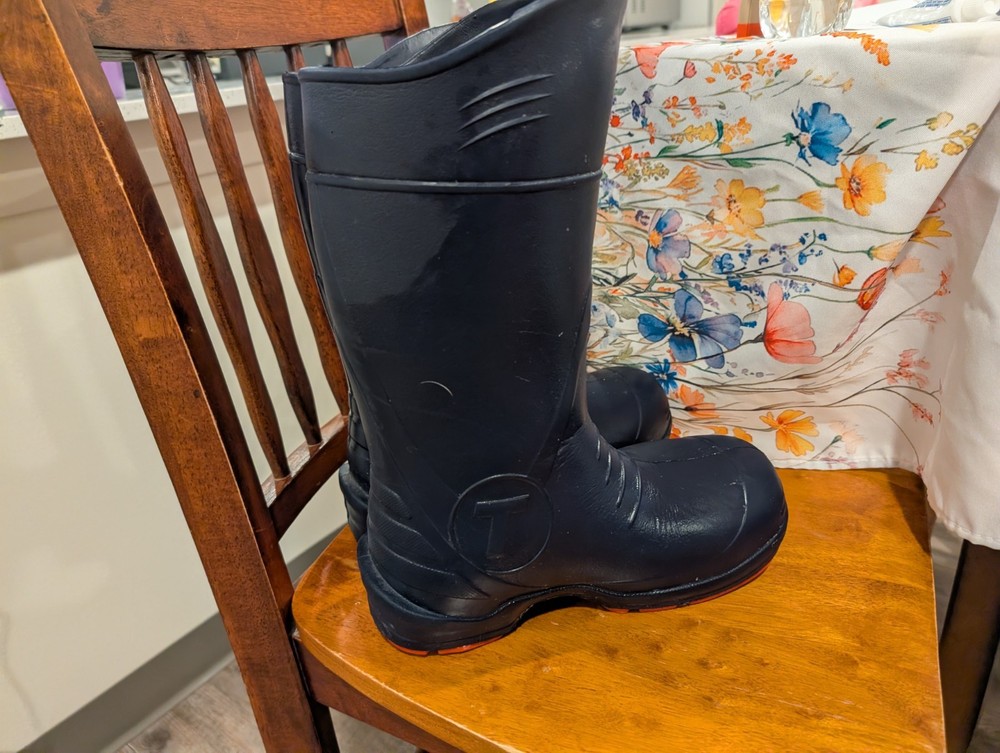 Tingley Industrial Work Boots Black with Orange Sole