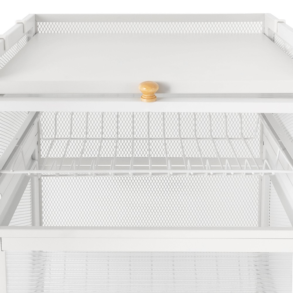 Detachable Drip Tray Storage Box Basket Dish Drying Rack Organized Kitchen