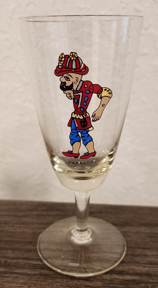 Karagöz Stemware Turkish Vintage- 6" Glass
