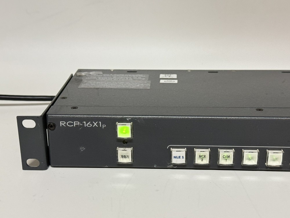 Harris Leitch RCP-16X1P ~ 1RU 16x1 Programmable Pushbutton Remote Panel