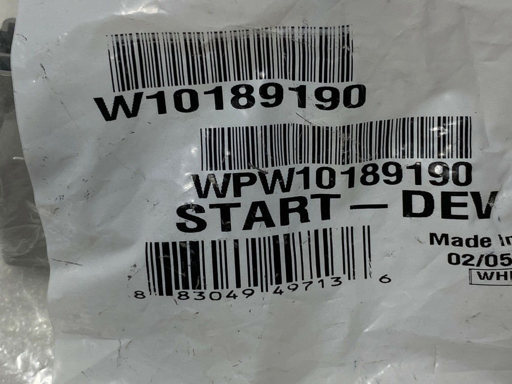 GENUINE OEM Whirlpool Start Device Assembly W10189190