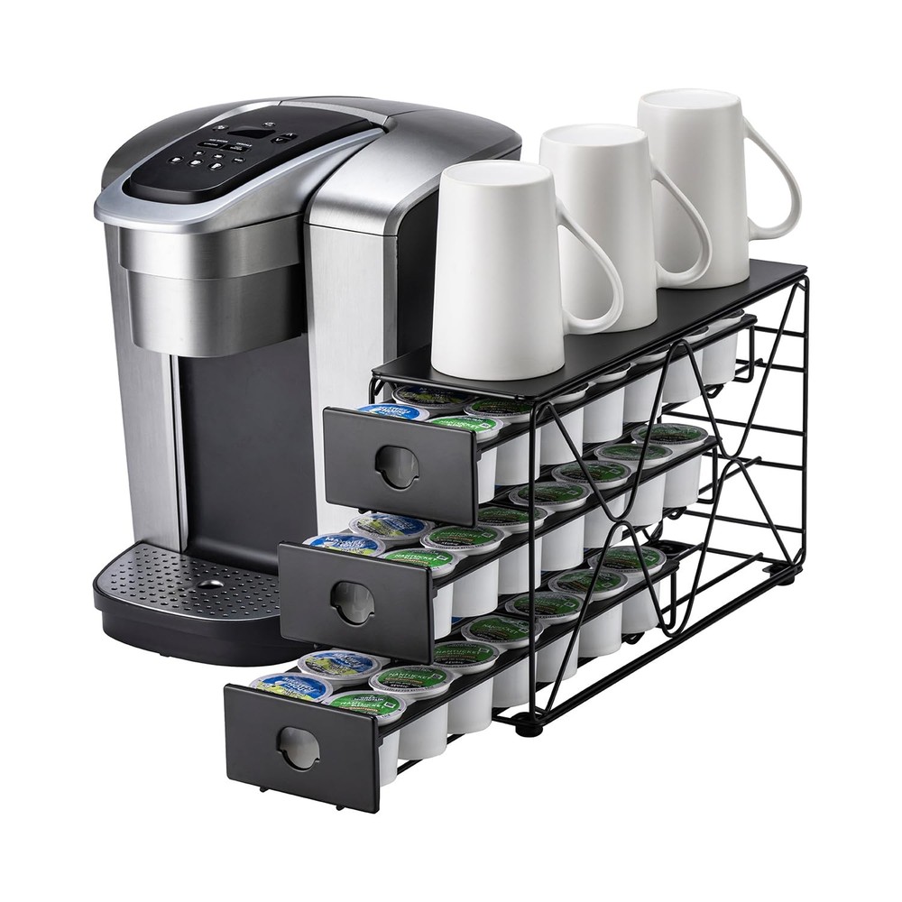 K Cup Holder 3 Tier Coffee Pod Holder for K Cup Organizer Save Space Countert...