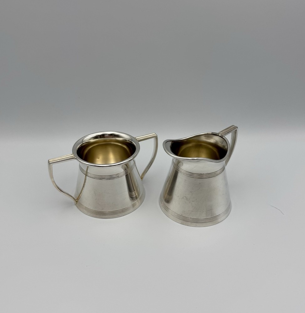 Forbes #1023 Sugar & Creamer Set Silver Plated
