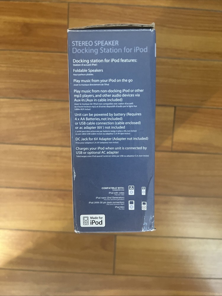 Sylvania iMode SIP299 Portable Mini System for iPod White NEW