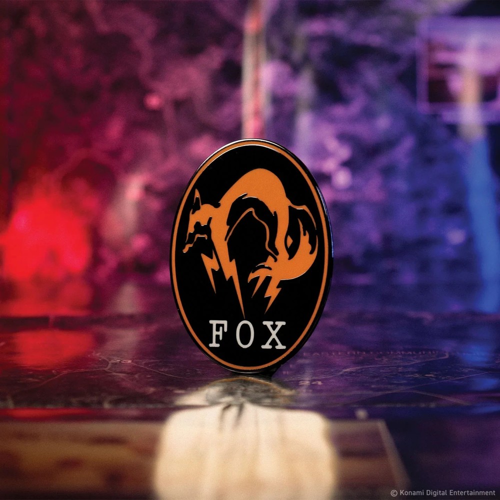 Metal Gear Solid Delta FOX Unit Pin Badge Official Konami Foxhound Solid Snake