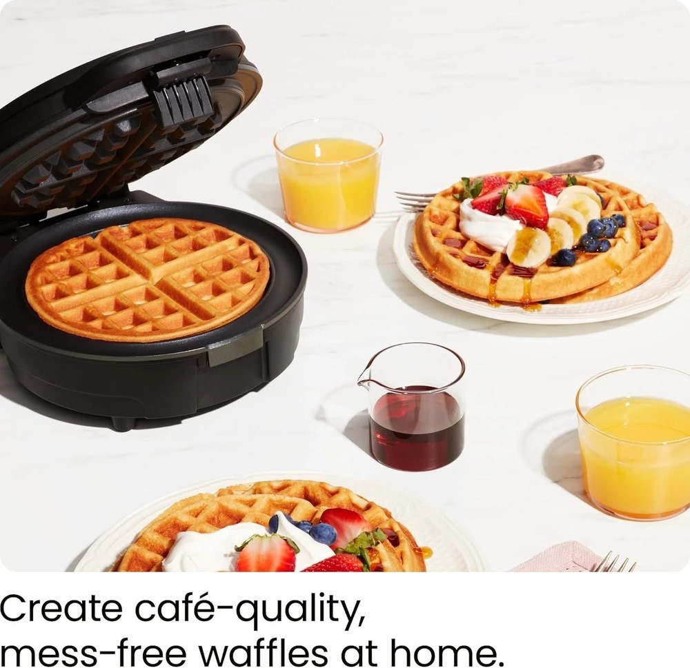 Mess-Free Belgian Waffle Maker: Nonstick Plates & Programmable Settings Included