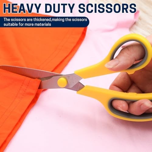32-Pack 8" All-Purpose Sharp Scissors for Sewing, Crafting, Office & School Supp