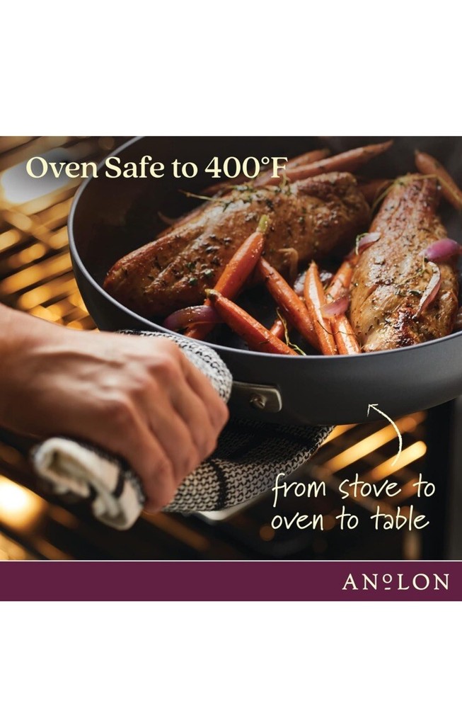 Anolon 84631 Advanced Home 11-Piece Cookware Set - Moonstone