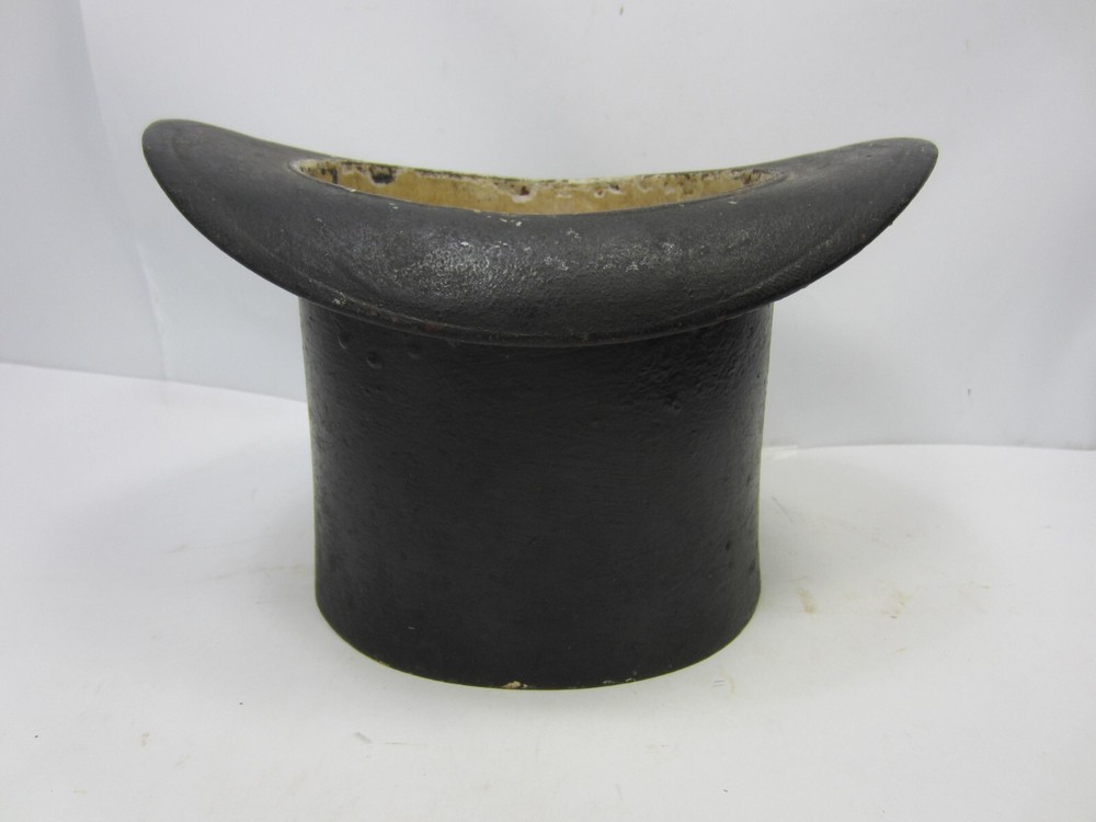 Antique Cast Iron Top Hat Spittoon