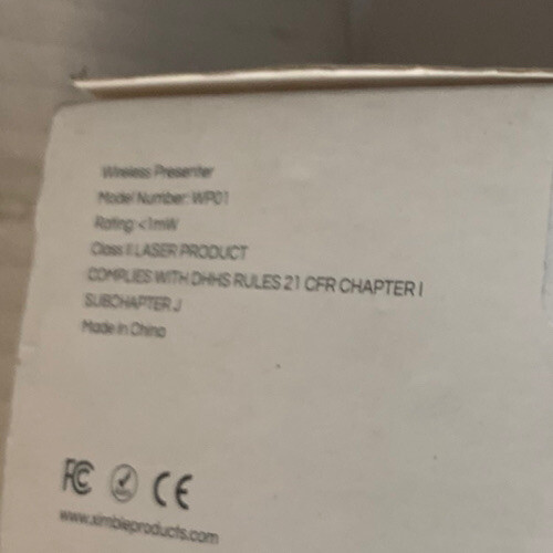 Wireless Presenter with Timer WP01