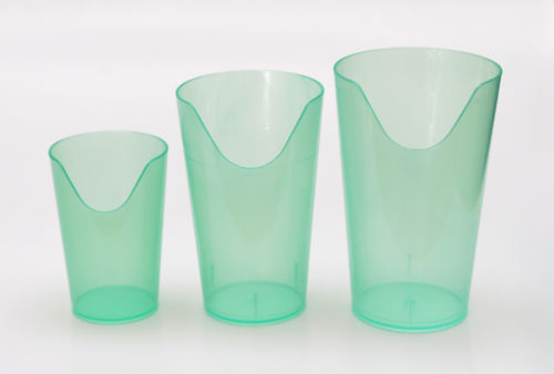 Nosey Cups 3 Pack - Set Includes 4 Oz., 8 Oz. And 12 Oz. Sizes