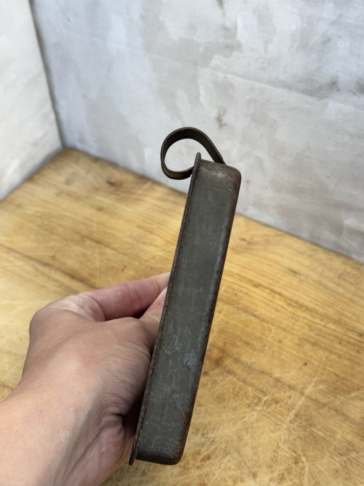 Antique Early Tin Strainer Square #1439