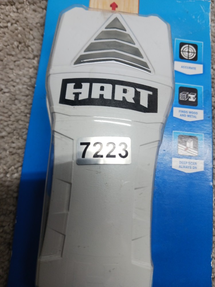 HART BASIC STUD FINDER 3-Sensors 1.0" DETECTION DEPTH DEEP SCAN Wood Metal Studs