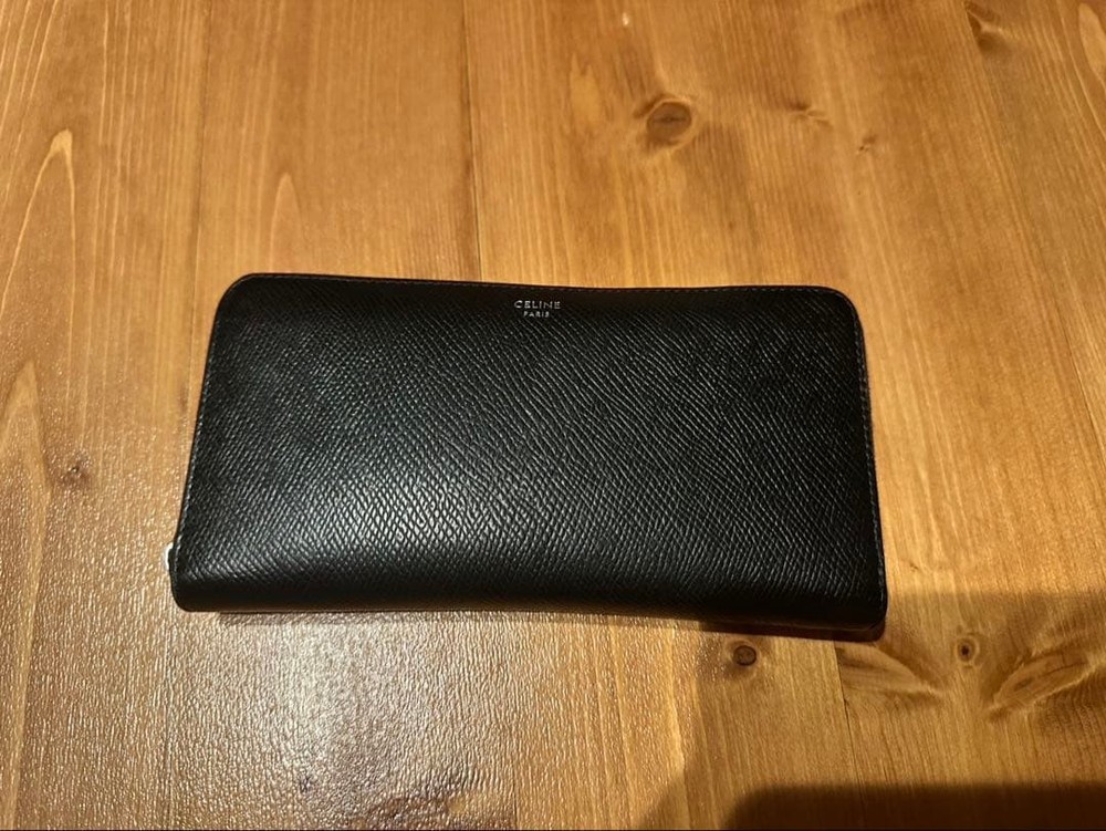CELINE Black Long Wallet From Japan