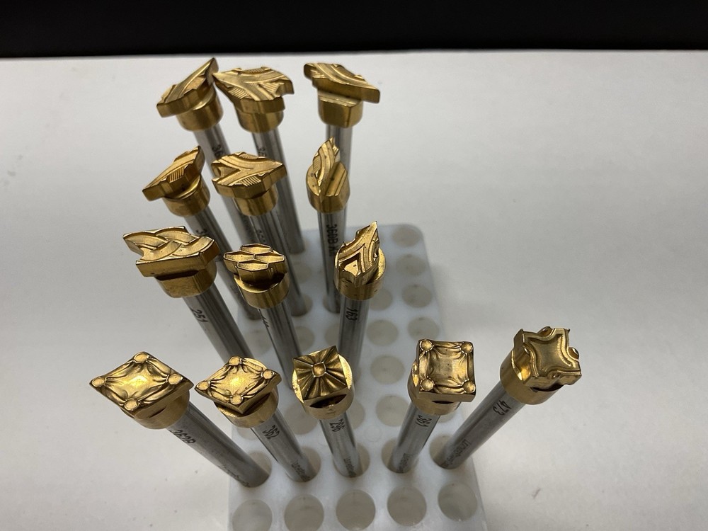 14 Brass Leather Stamping Tools, tools holder not included