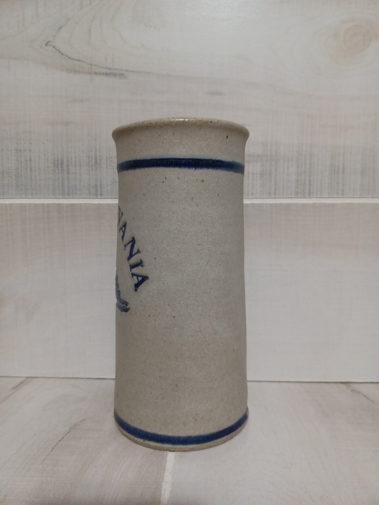 Pennsylvania Steamboat Stoneware Vase