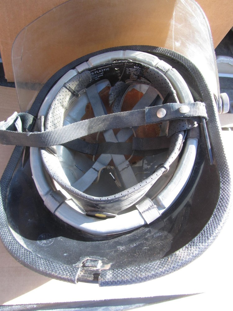 VINTAGE Firefighter Helmet w/Shield Cairns & Brother