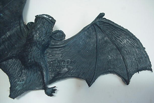 Rubber Black Spider 17" 1970s Bat Vintage