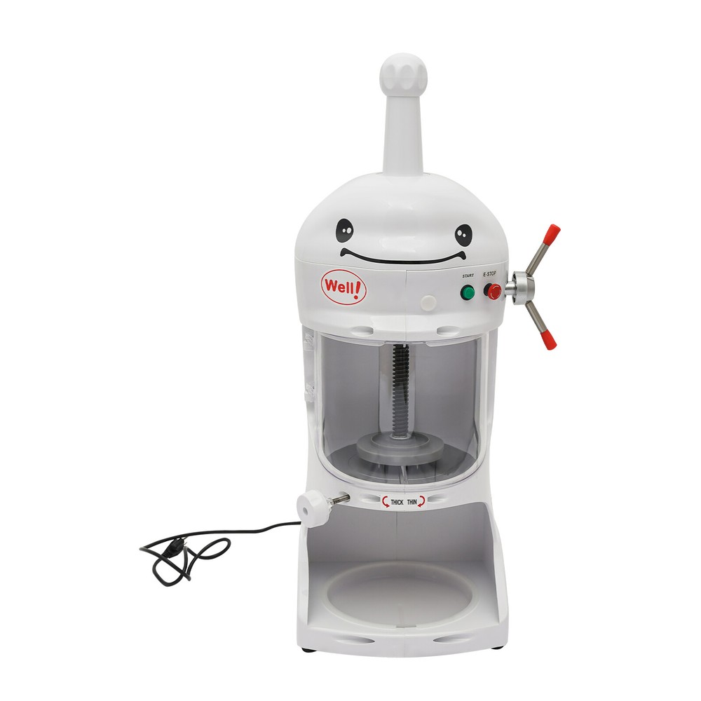 Snow Cone Machine - Electric Block Ice Shaver and Snow Cone Maker with Adjustabl