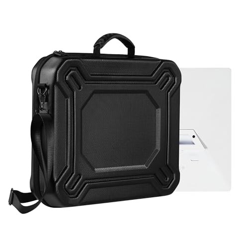 Starlink Mini Case-Durable PU Case with Custom Grooves Shoulder Strap & Handle