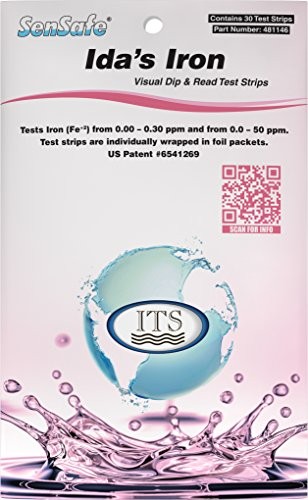 481146 Sensafe Iron (Ida's) Water Test Strips 30 Pack