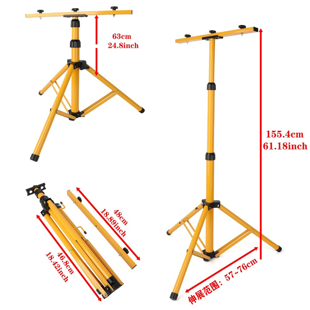 Archery Triangular Folding Target Stand Iron Adjustable Tripod Shooting Hunting