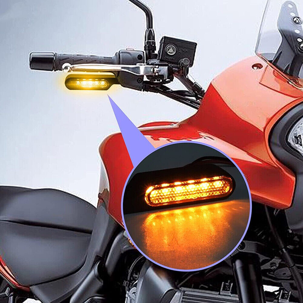 Handlebar LED Turn Signals Blinker Left&Right Fit For Suzuki Boulevard